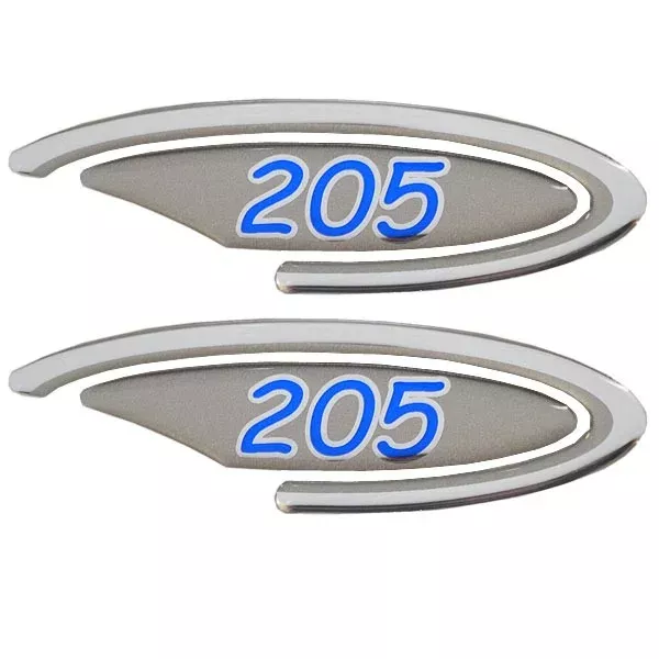 Four Winns Boat Raised Decals 055-3072 | 205 OEM Silver / Blue