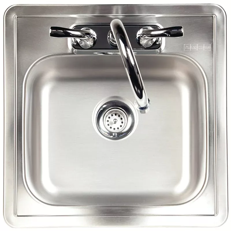 Franke FBFS602NKIT Bar/Utility Sink, 2-Hole, 15 in L x 6 in W x 15 in