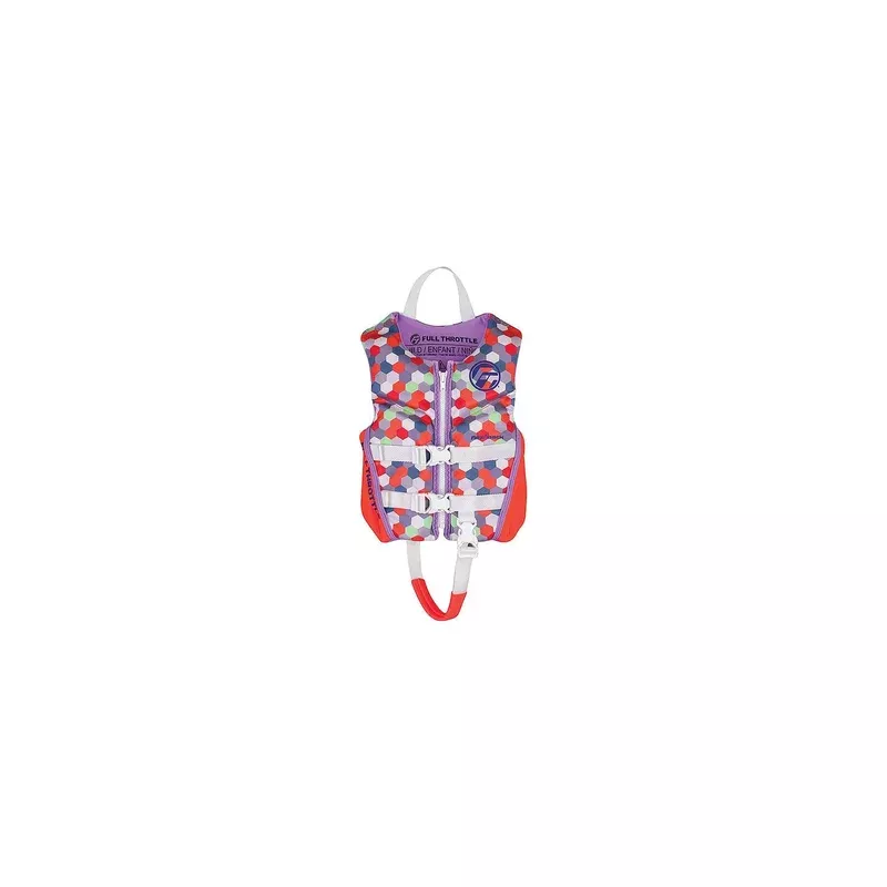 Full Throttle 14250010500122 Rapid Dry Flex Back Life Vest, Child, Pin