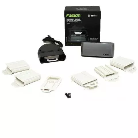 Fusion Boat iPod Dock Kit MS-DKIP | MS-RA200 Stereo Silver Black