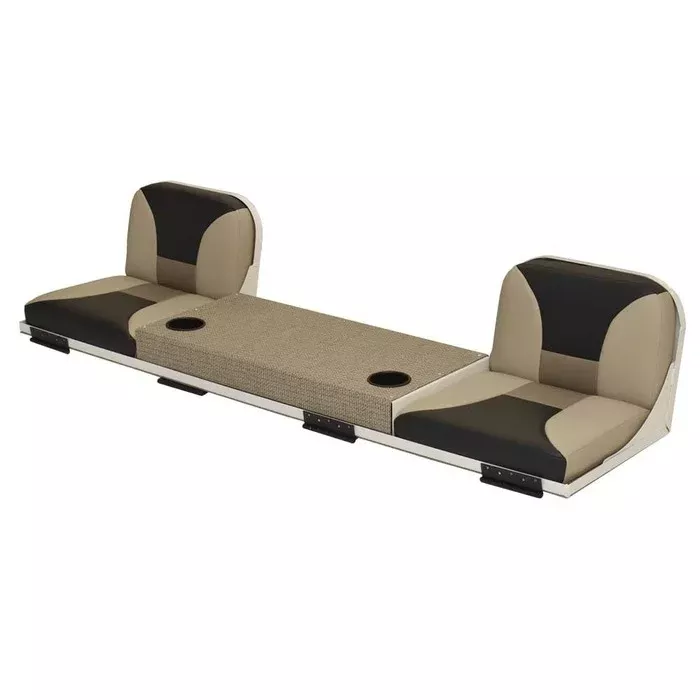 G3 Boat Flip Deck Seat 73291461 | Transom Bench Beige Black Off White