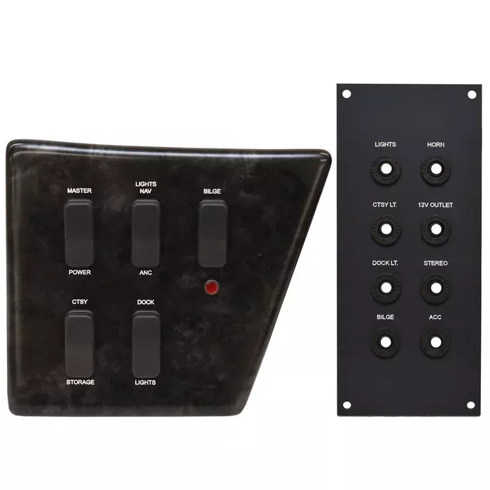 G3 Boat Switch Panels 73423003 | Rocker Breaker Woodgrain (Set of 2)