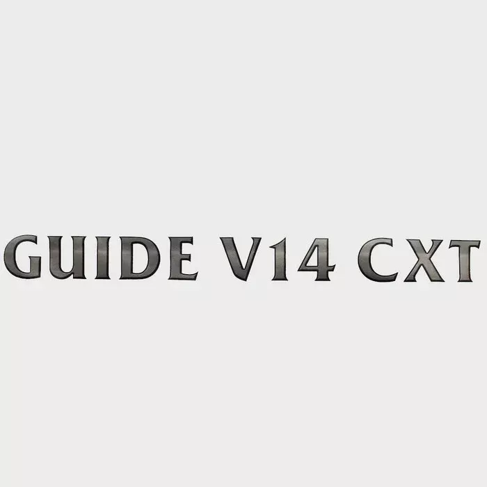 G3 Guide V14 CXTBoat Decal 73405108 – 22 x 2 Inch Black Silver 2014