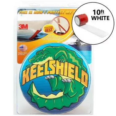 Gator Guards KS-10WHT KeelShield Boat Keel Guard Protector, 5″ x 10′, White