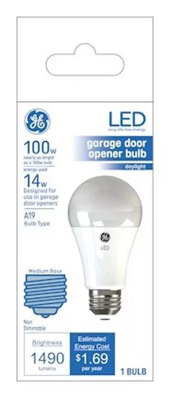 GE 93116046 LED Bulb, General Purpose, A19 Lamp, 100 W Equivalent, Med