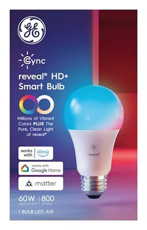 GE 93131798 Smart Light Bulb, 9.5 W, Wi-Fi Connectivity: Yes, App, Voi