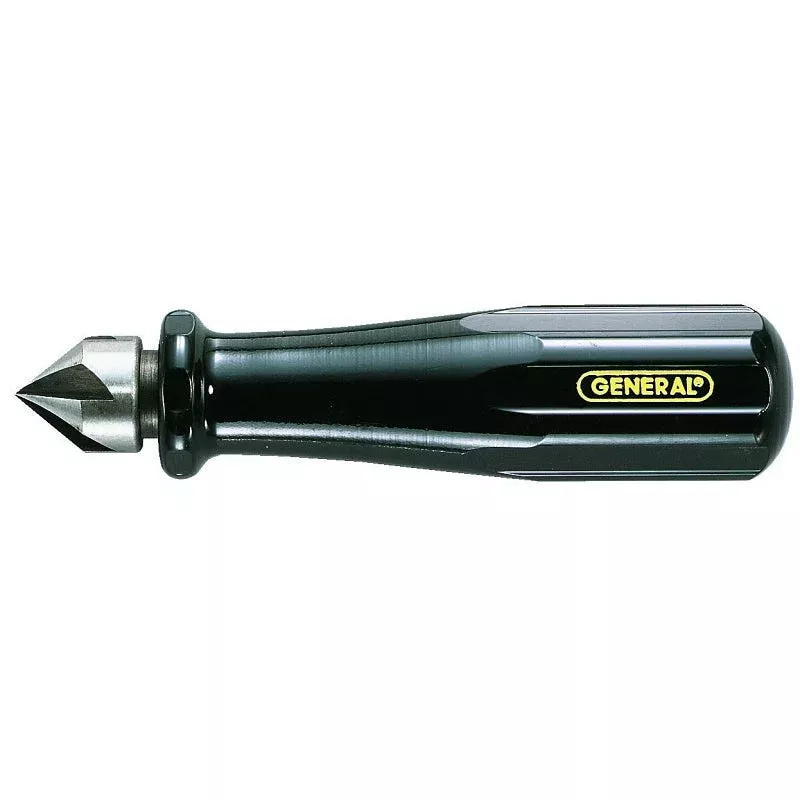 General 196 Hand Reamer and Countersink Tool, 0.75 in, Steel Blade