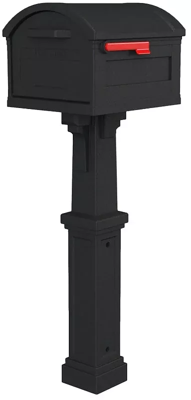 Gibraltar Mailboxes GHC40B01 Mailbox and Post Combo, 2175 cu-in Mailbo