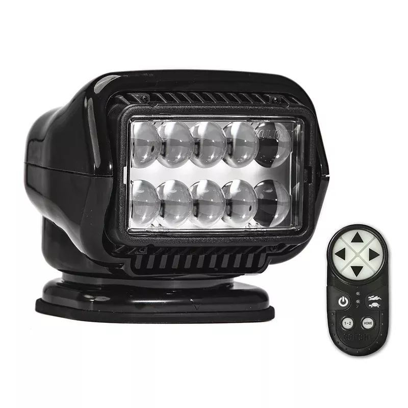 Golight Stryker ST Series Permanent Mount Black LED w/Wireless Handheld Remote | Golight | NVN Marine