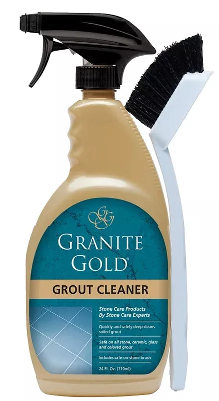 Granite Gold GG0371 Grout Cleaner, 24 oz, Liquid, Citrus, Clear/Haze,