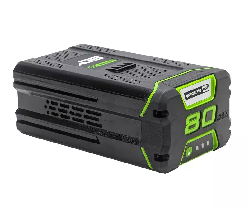 Greenworks 2902402 Battery, For: Model GCH8040 80 V Charger, 4 Ah, Lit