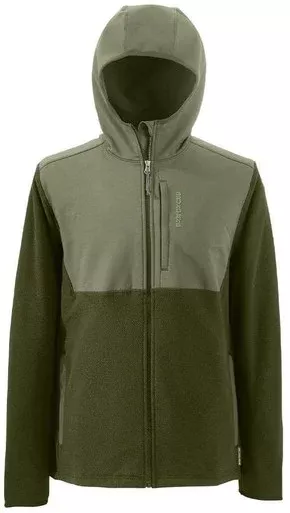 Grundens Bering Fleece Pro Full Zip Hoodie – Deep Lichen Gr/Deep Depths – Md