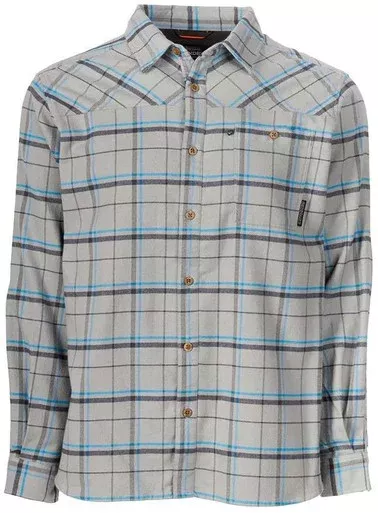 Grundens Steelhead Flannel – Metal Plaid – 3X-Large
