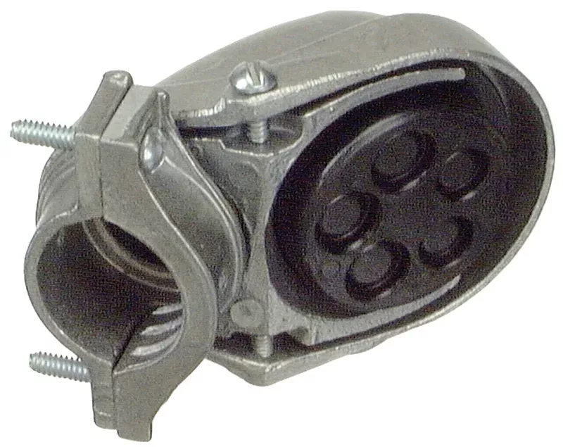 Halex 58025 Service Entrance Cap, 2-1/2 in, Clamp, Aluminum, 6.438 in