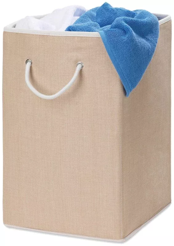 Honey-Can-Do HMP-01453 Laundry Hamper with Handle, Polyester Bag, 13-3