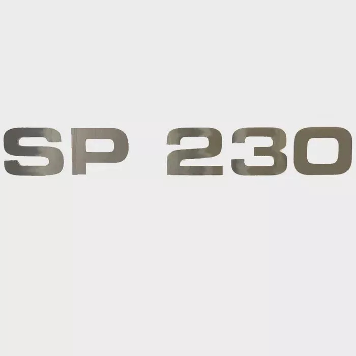 Hurricane Boat Raised Decal 162399-01 | SP 230 Silver Sticker