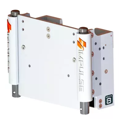 IMPULSE 8″ Set Back Electric Jack Plate w/Standard Control – White Cerakote