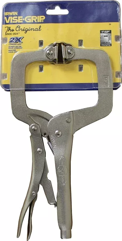 Irwin 20 C-Clamp, 1000 lb Clamping, 3-3/8 in Max Opening Size, 2-5/8 i