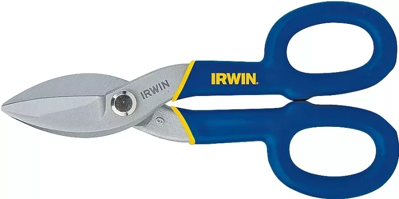 Irwin 22007 Tinner Snip, 7 in OAL, 1-1/2 in L Cut, Curved, Straight Cu