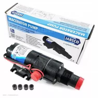 Jabsco 18590-2092 Macerator Waste Pump 12V DC Marine Self-Priming 1-1/2″ 1″