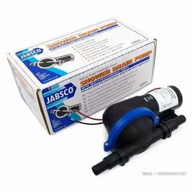 Jabsco 50880-1000 Marine Shower Drain and Bilge Pump 12V DC Filter-Less 8 Amp
