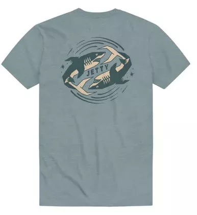 Jetty Backflip Short Sleeve T-Shirt – Fog – Large
