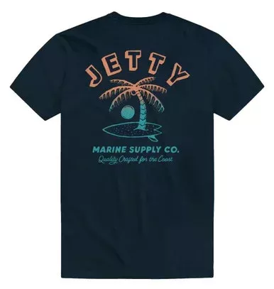 Jetty Stringer Short Sleeve T-Shirt – Navy – 2X-Large