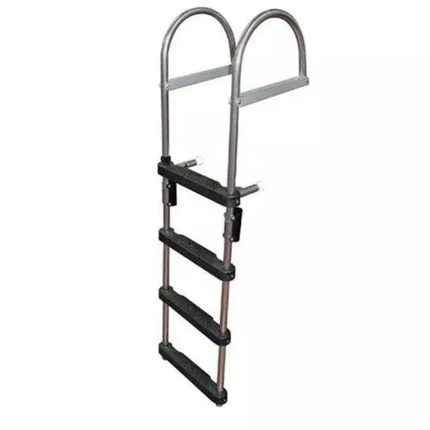 JIF Marine EPZ4 4 Step Pontoon Transom Boarding Ladder