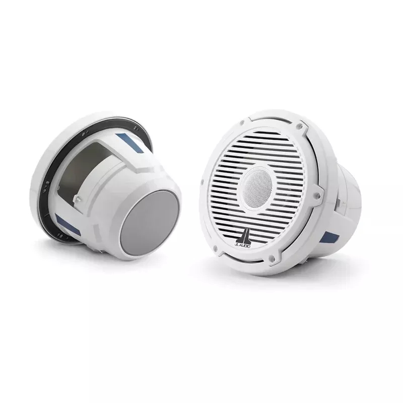 JL Audio M6 8.8″ Coaxial Marine Speakers w/ White Classic Grille (010-03499-00)