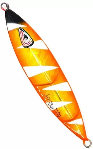 Johnny Jigs Ridged Slow Pitch Jig 150g Orange/Gold