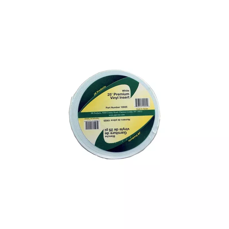 JR Products Vinyl Insert – Premium, 25′ White