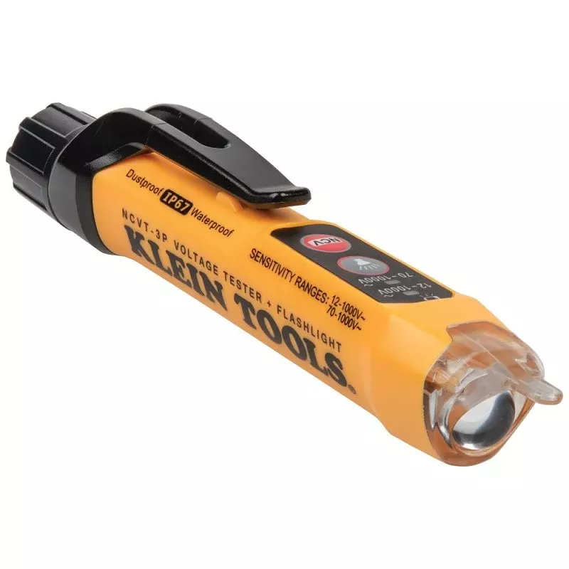 Klein Tools NCVT3P Tester with Flashlight, 12 to 1000 V, Functions: Vo