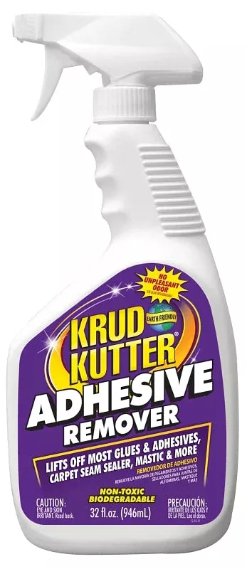 Krud Kutter AR324 Adhesive Remover, Liquid, 32 oz, Trigger Spray Bottl