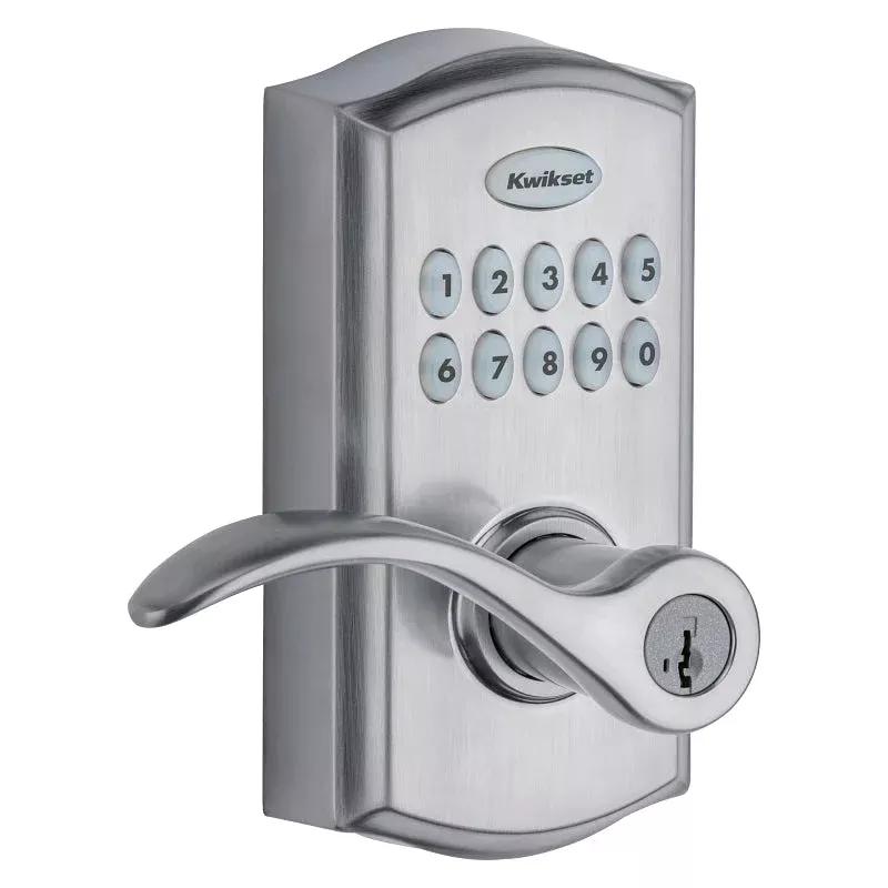 Kwikset 955PML 26D SMT CP Electronic Entry Lock, Satin Chrome, Commerc