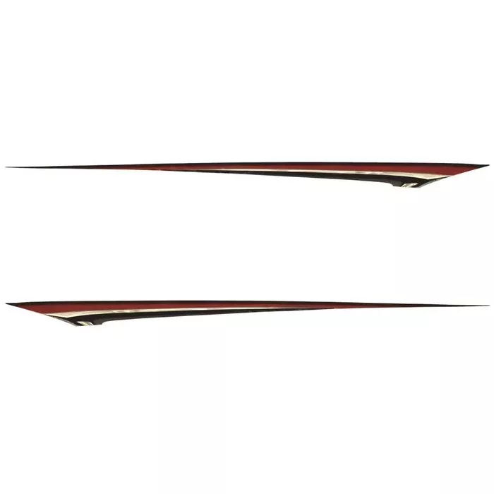 Larson Boat Graphic Decal 8634-3176 | 123.3 x 6.7 Inch Red (Set of 2)