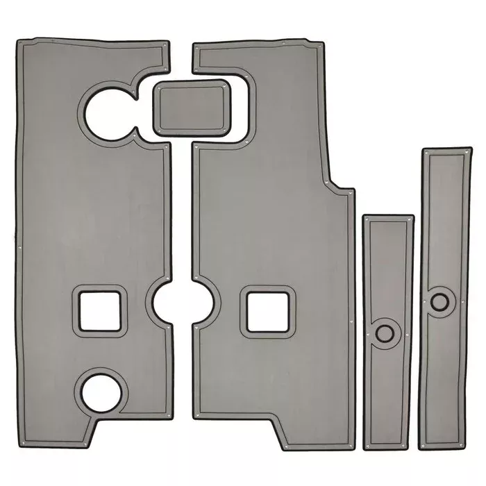 Larson Boat Non-Skid Mats 8137927 | FX 1850 Gray / Black (Set of 5)