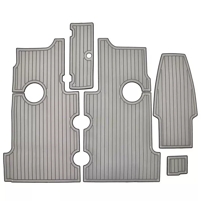 Larson Boat Non-Skid Mats 8138087 | LXH 21 OB Gray / Black (Kit)