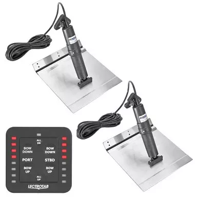 Lectrotab XKA Aluminum Alloy Trim Tab Kit w/One-Touch Control – 12 x 18