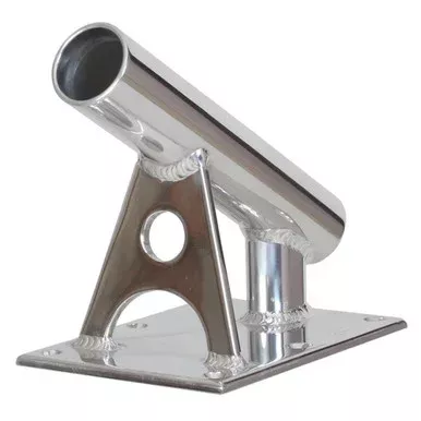 Lee’s MX Pro Series Fixed Angle Center Rigger Holder – 30° – 1.5″ ID – Bright Silver