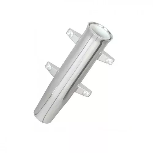 Lees RA5000SL Tackle Aluminum Side Mount Rod Holder – Tulip Style – Silver Anodize