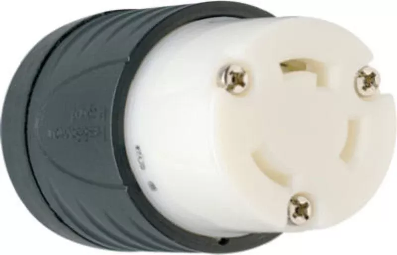 Legrand Turnlok L530CCCV3 Locking Connector, 2 -Pole, 30 A, 125 V, IP2