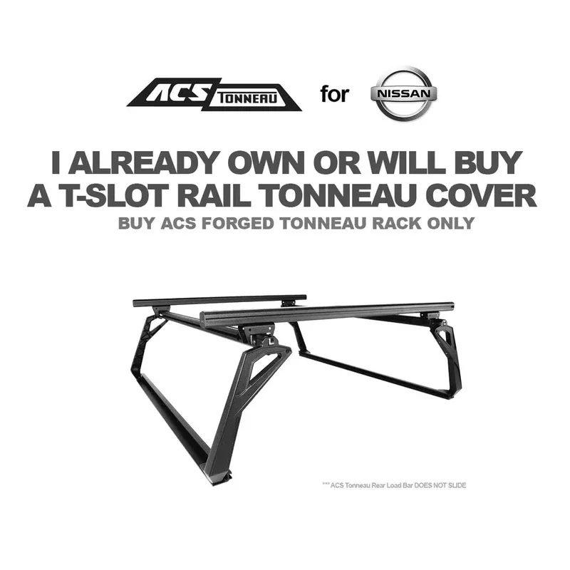Leitner Designs ACS Forged Tonneau Rack Only for 2022+ Nissan Frontier (5′ Bed)