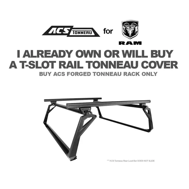 Leitner Designs ACS Tonneau Bed Rack System for 2019+ Ram 1500 (5’7″ Bed)