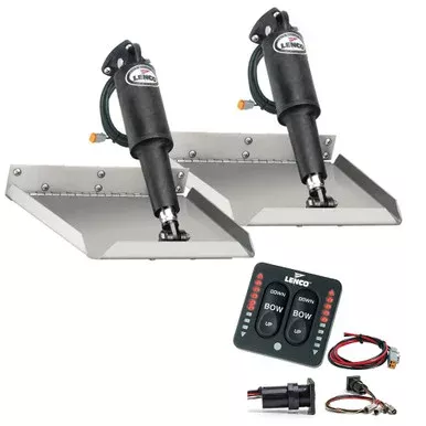 Lenco 9″ x 12″ Edge Mount Trim Tab Kit w/LED Indicator Switch Kit