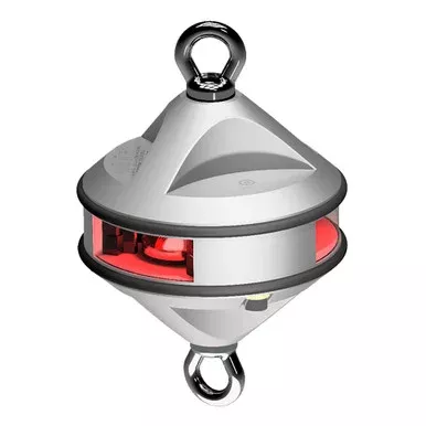Lopolight Series 200-014 – Hoist Light – 2NM – Red – Silver Housing