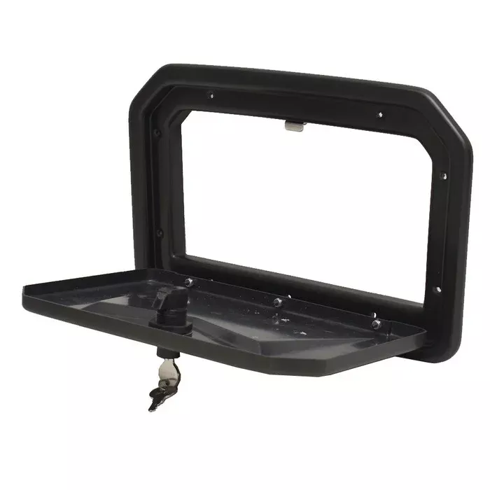 Lowe Boat Glove Box Door 2311381 | Black w/ Locking Latch