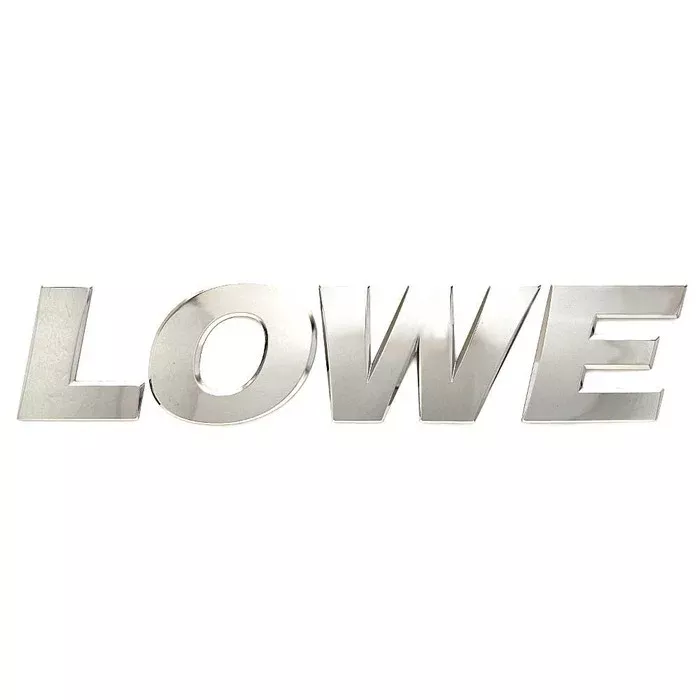 Lowe Boat Raised Decal 2160424 | 224 Sport Deck Silver Hard Plastic
