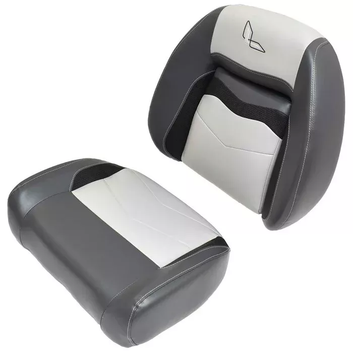 Lowe Boat Seat Cushions 2370865 | Wise w/ Logo Gray Black 2240630
