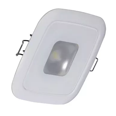 Lumitec Square Mirage Down Light – Spectrum RGBW Dimming – White Bezel