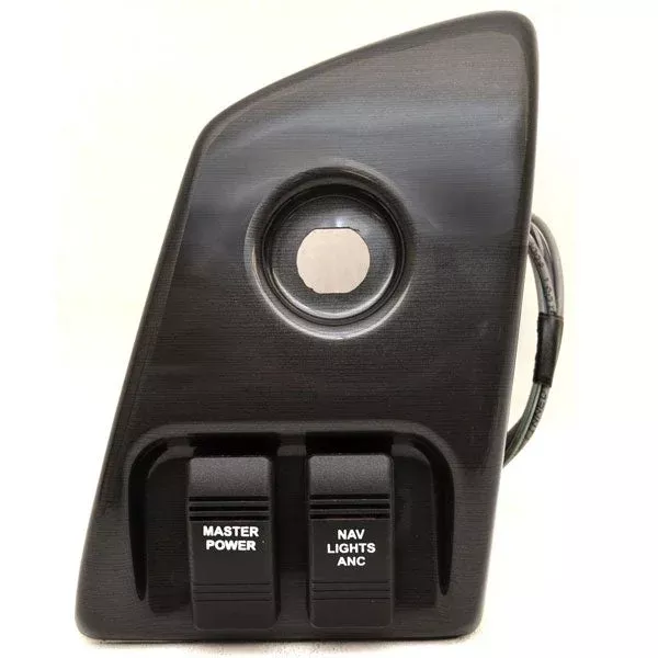 Lund Boat Ignition Panel 2116260 | Pro V Gray 7 x 4 1/2 Inch